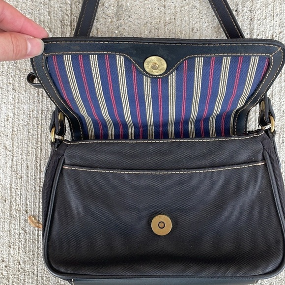 Etienne Aigner Mini Bag Shoulder Black Canvas - Picture 5 of 10